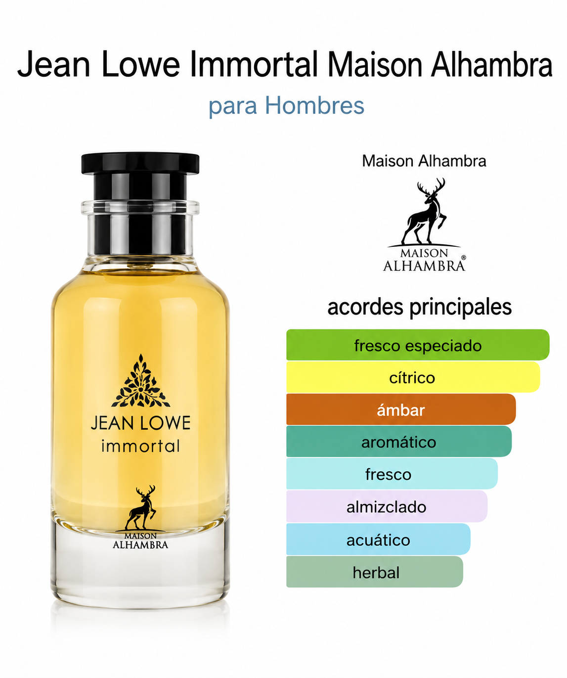 Maison Alhambra Jean Lowe Immortal EDP 100 ml
